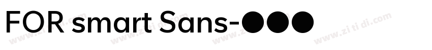 FOR smart Sans字体转换